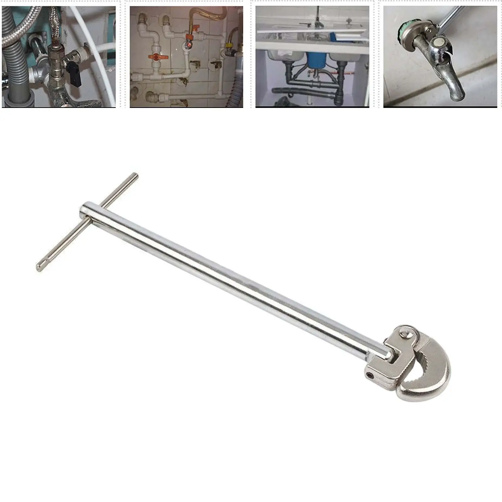 12Inch Adjustable Basin Wrench Plumbing Tool Tap Sink Spanner Plumbers