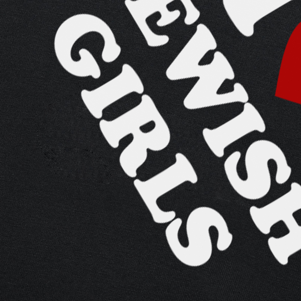 Lustig ich liebe jüdische Mädchen T-Shirts Sommer rotes Herz Grafik Baumwolle Streetwear Kurzarm Geburtstags geschenke T-Shirt Herren Kleidung – Detail 5