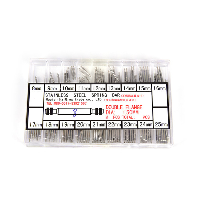 Kit De Reparación De Relojes – 361 Barras De Resorte (8mm A 25mm) + Extractor – Para Cambiar Correas De Reloj