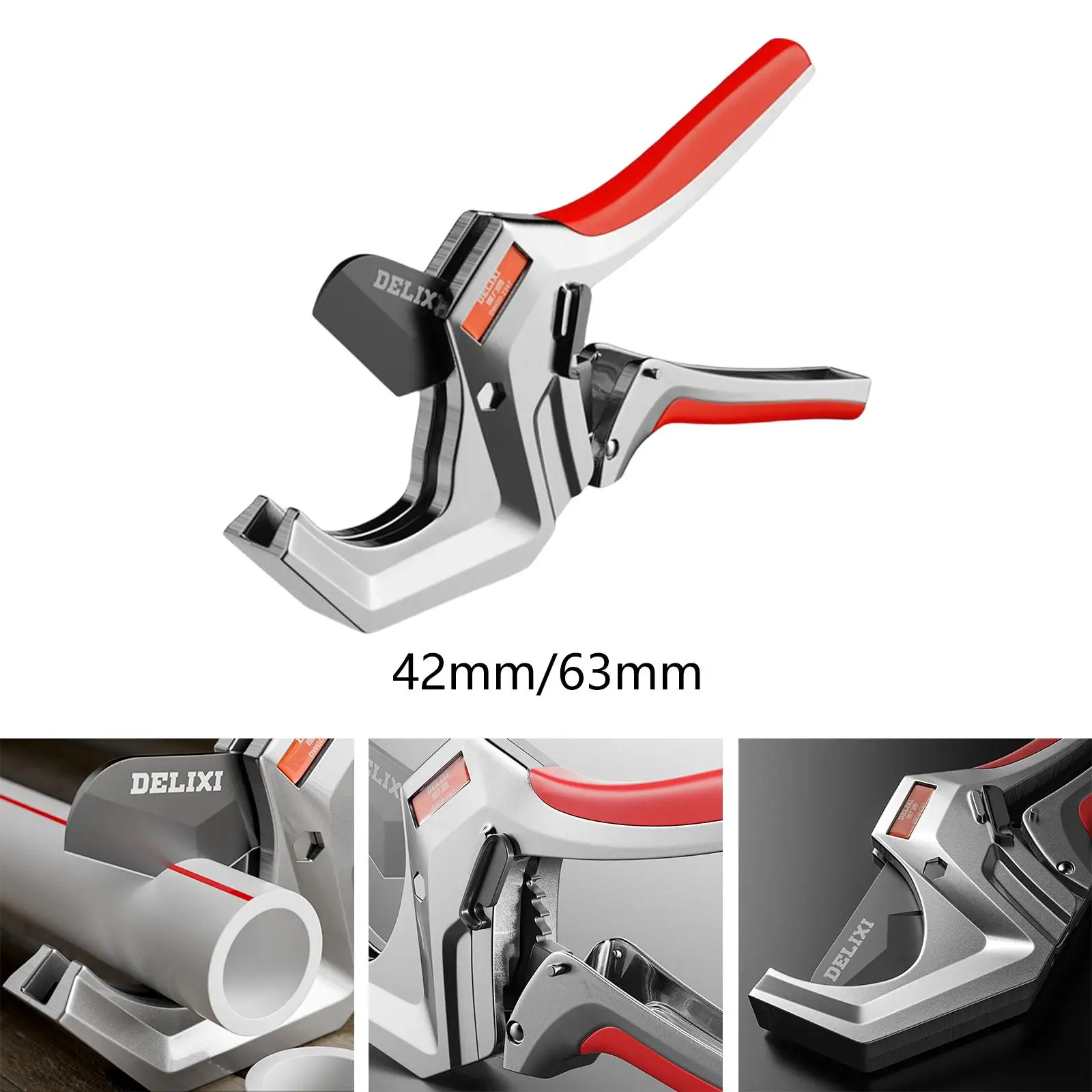 PVC Pipe Cutter Water Pipe Cutting Tool Non Slip Ergonomic Handle Plastic Tube Cutter Professional Plumbing Tools Home Working