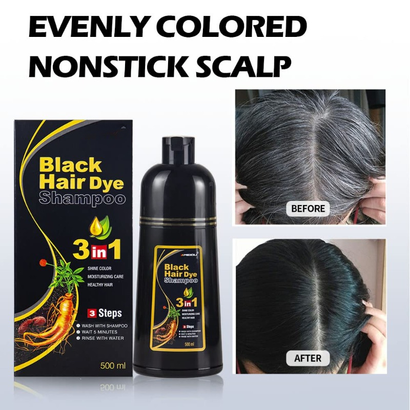 Best of 500ml MEIDU 3in1 Hair Dye Shampoo Darkening Hair Original Herbal Ingredients Color Shampoo Gray To Black For Men Women Hair Care Reviews & Tips