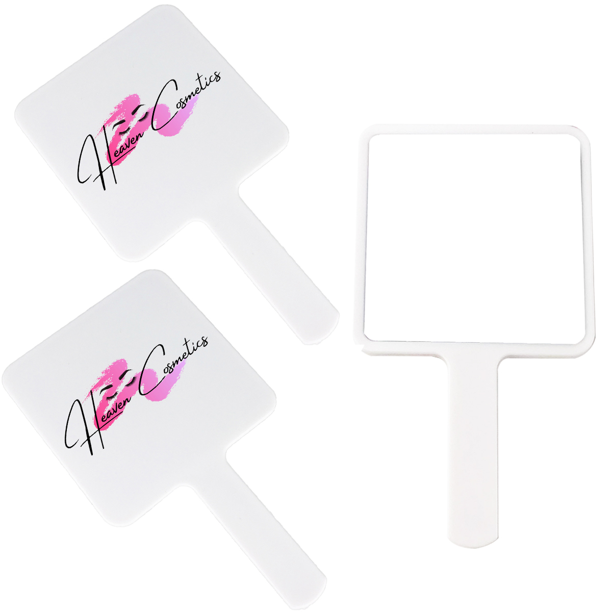 Best of Wholesale Custom Heart Makeup Mirror Hand Held Cute Wholesale 5 / 10Pieces Lot Mirror Square With Custom Logo Reviews & Tips