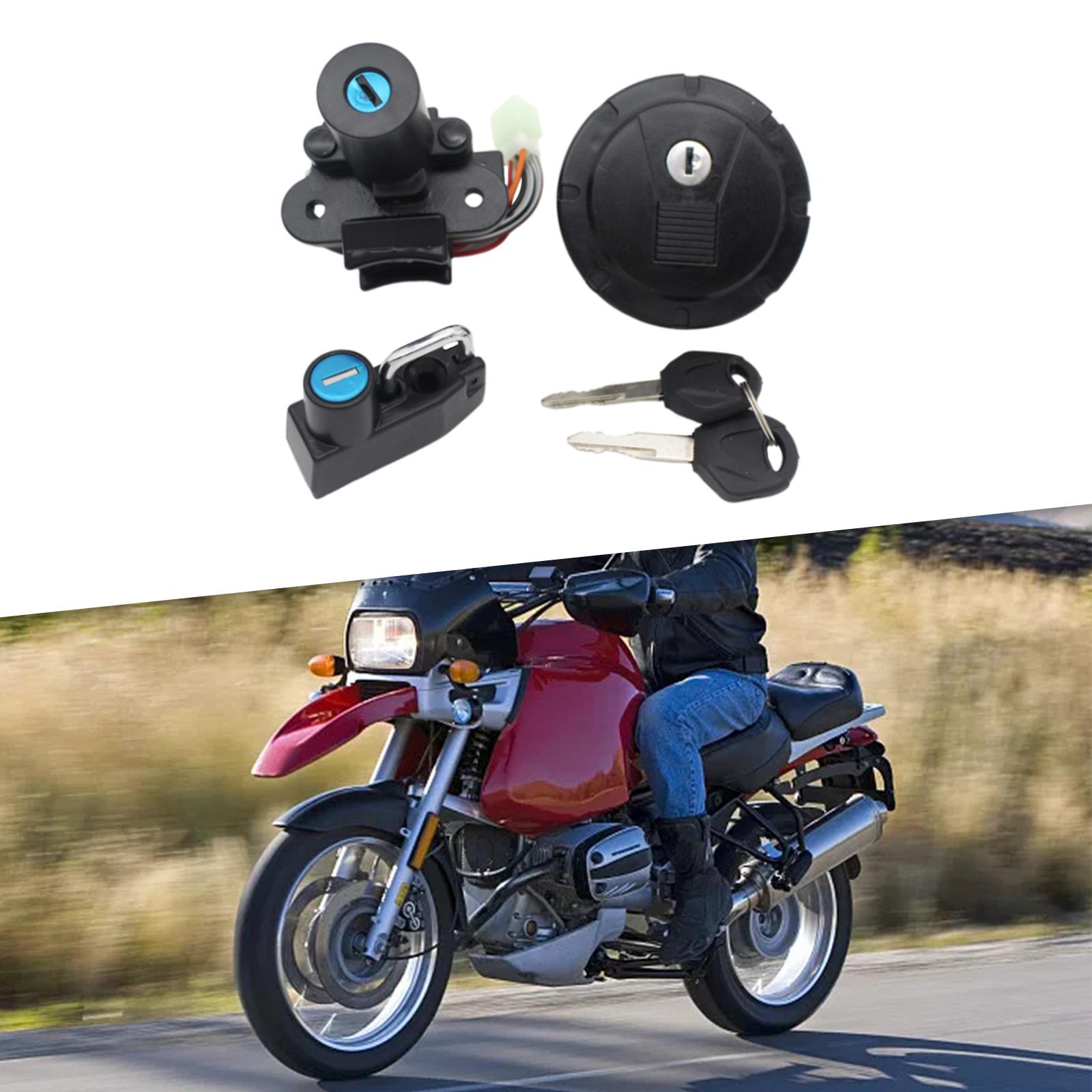 Fuel Gas Cap Tank Lock Set Replace Accessories Sturdy for Klr250 Klr650 Motorbike Spare Parts Easily Install Professional