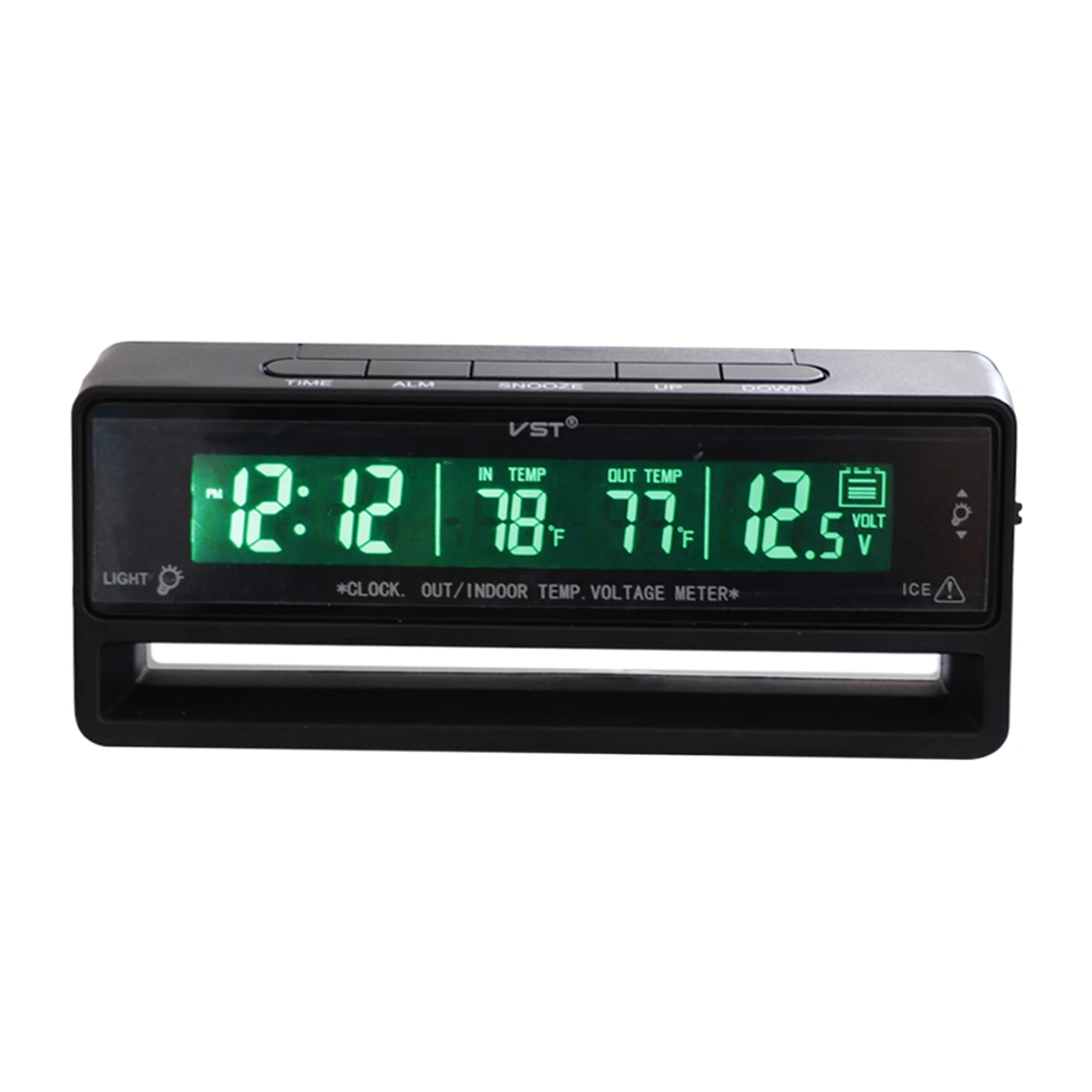 1x Car Auto Digital Clock  Temperature Meter Battery Monitor