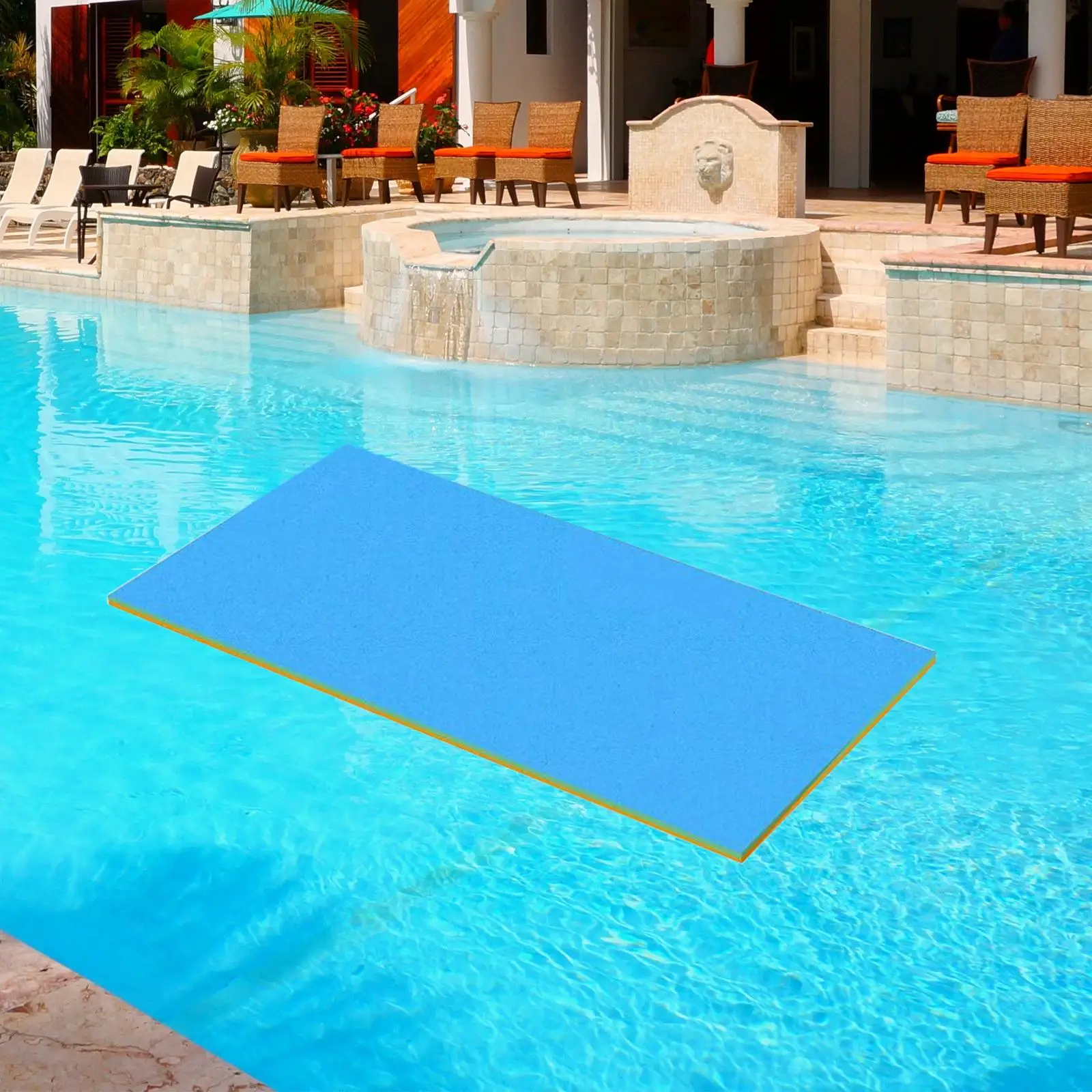 Water Float Mat Float Pad Portable Relax Mat Soft Comfortable Pool Swim Mat Roll