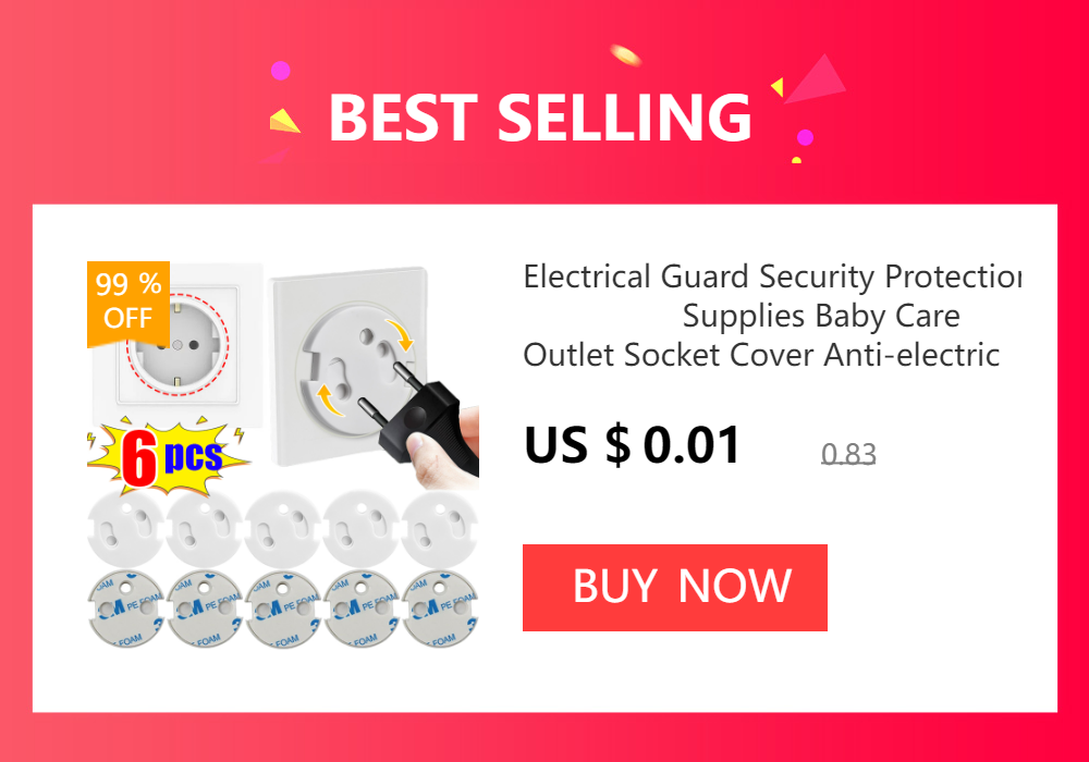 White Electrical Safety Socket Protective Cover Baby Care Safe Guard Protection Children Anti Electric Shock Rotate Protectors