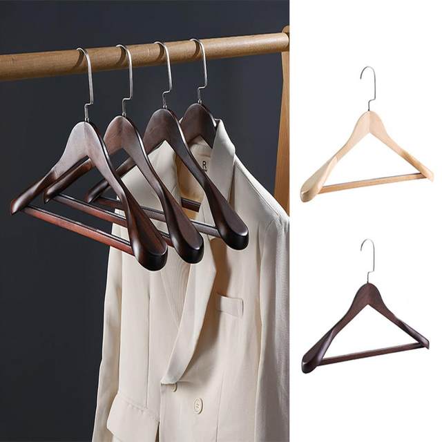 Dmitriy Adult Hangers Solid Wood Strong No Dry Crack U-Groove Anti-Skid  Design Wooden Clothes Hangers Durable Coat Hanger - AliExpress