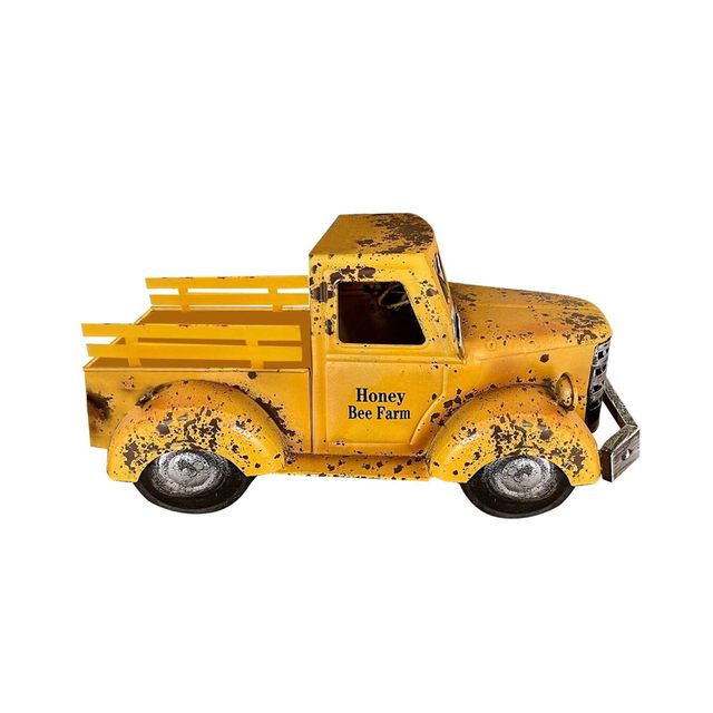 Farmhouse large rustic vintage deals inspired HONEY BEE FARM pickup truck