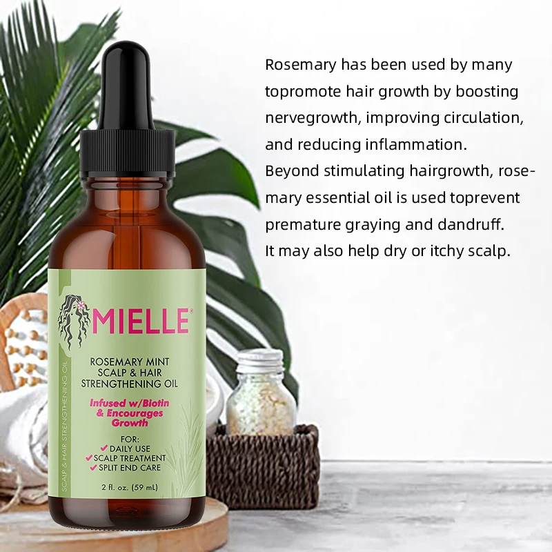 Best of Mielle Rosemary Original Hair Growth Essential Oil Mint Scalp Hair Strengthening Oil For All Hair Types Nourishing Treatment Reviews & Tips - Image 4