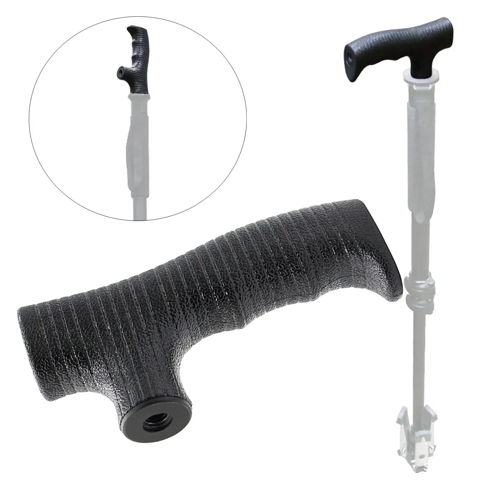 Walking Sticks Cane Hand Grip Trekking Pole Handle Spare Parts Supplies Repair Parts Accs Replacement for Rock Climbing Crutch