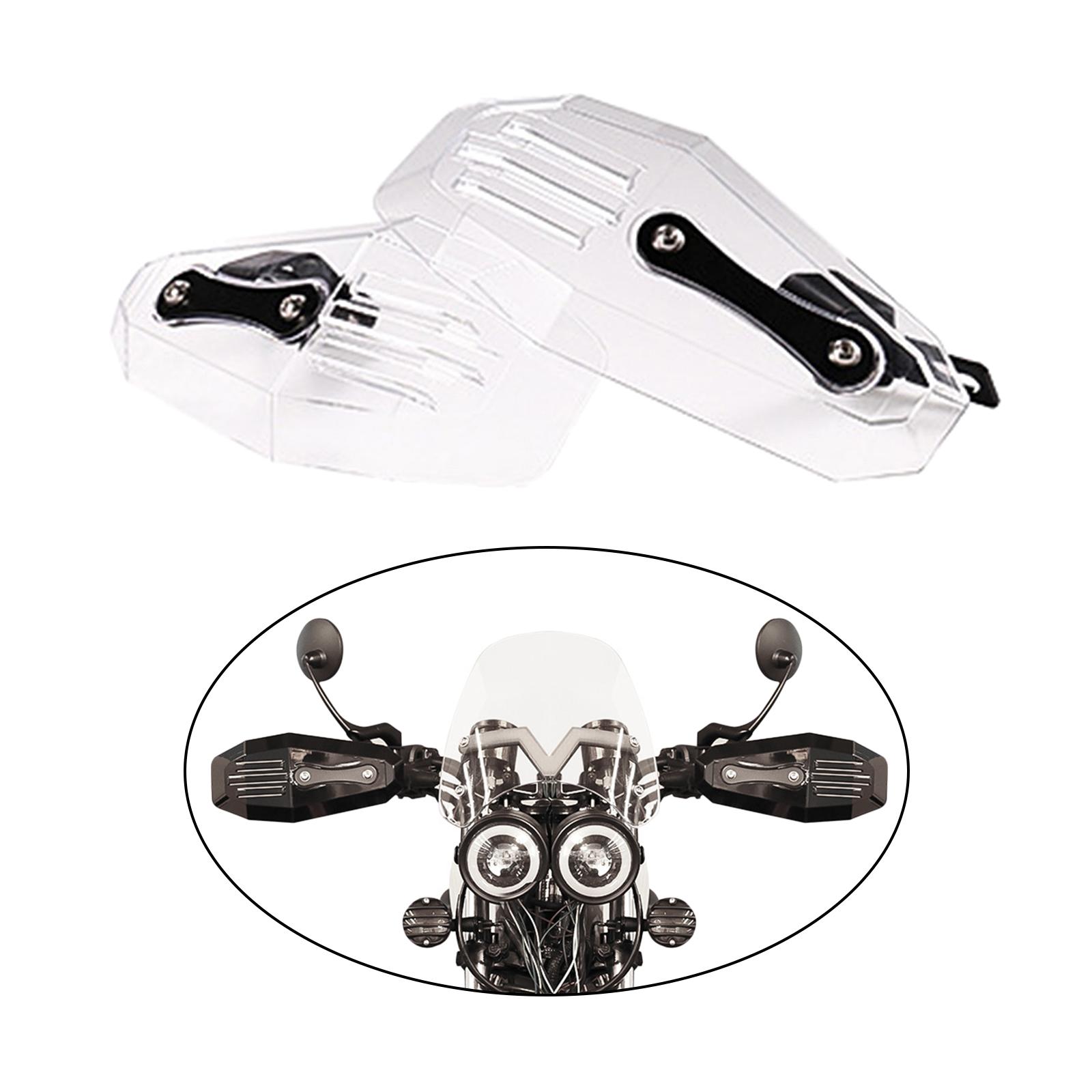 2Pcs Universal Motorcycle Hand Guard Protector Shield for Most Motorbike Motocross Scooter Windproof Handlebar HandGuards