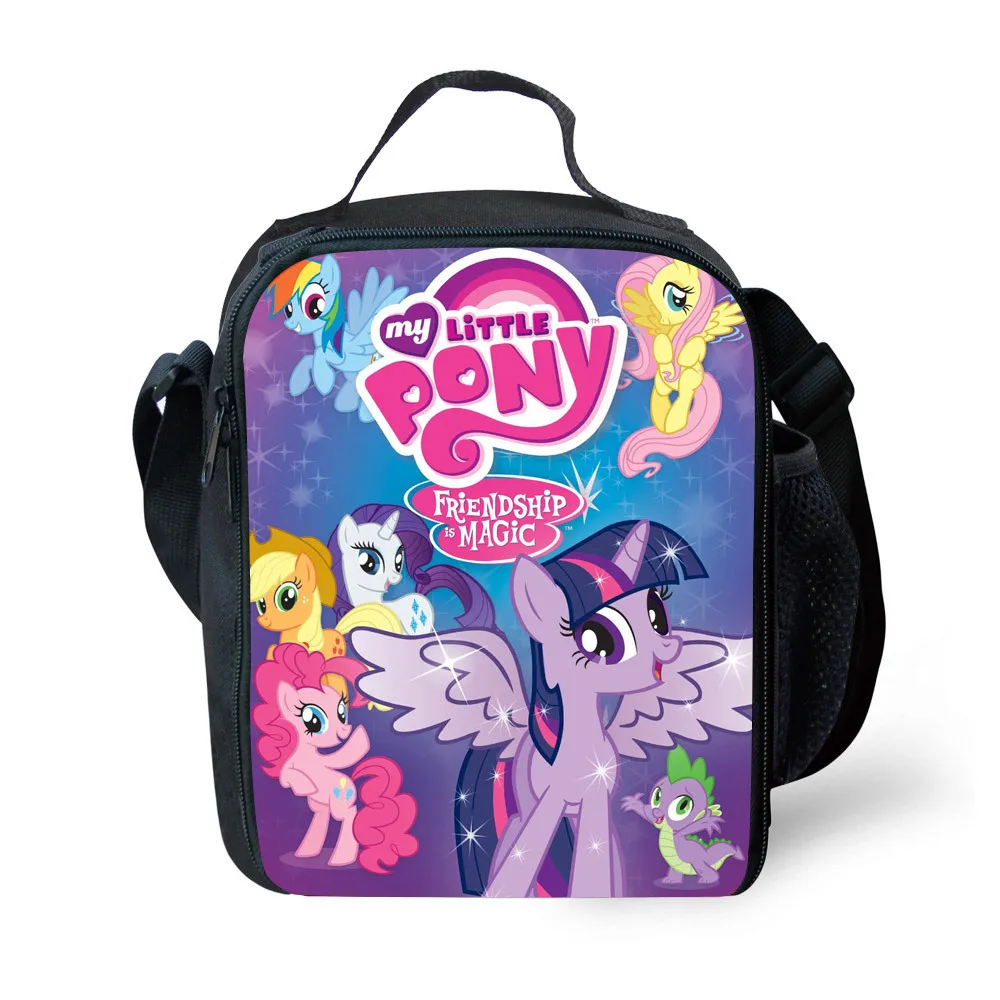 Little Pony Unicorn Insulated Lunch Bag Tote Thermos Cooler Food Pranzo Box  For Kids Students - Lunch Bags - AliExpress