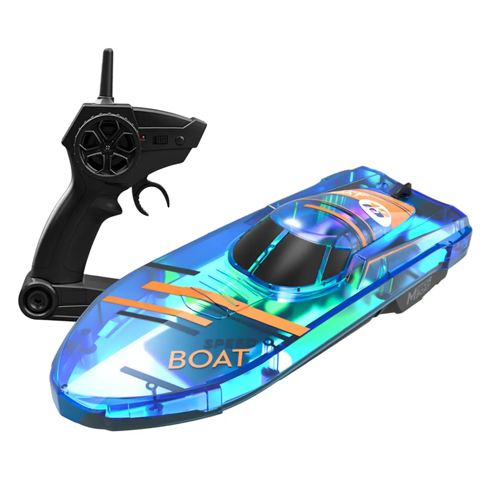 RC Speedboat Watercraft Pool Toy Summer Water Toy Electric Toys High Speed Boat for Boys Girls Pools Ponds Children Gifts
