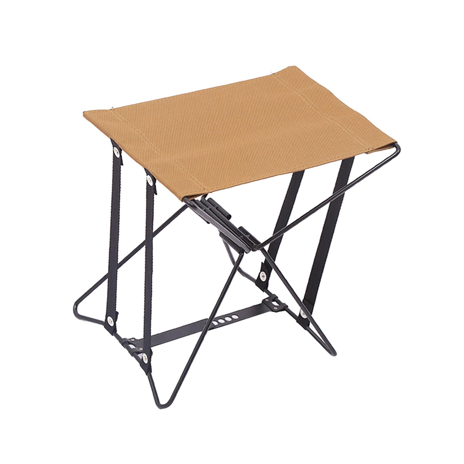 Portable Folding Stool Camping Stool Foot Rest with Carry Bag Seat Fishing Chair Collapsible Stool for Picnic Travel Barbecue