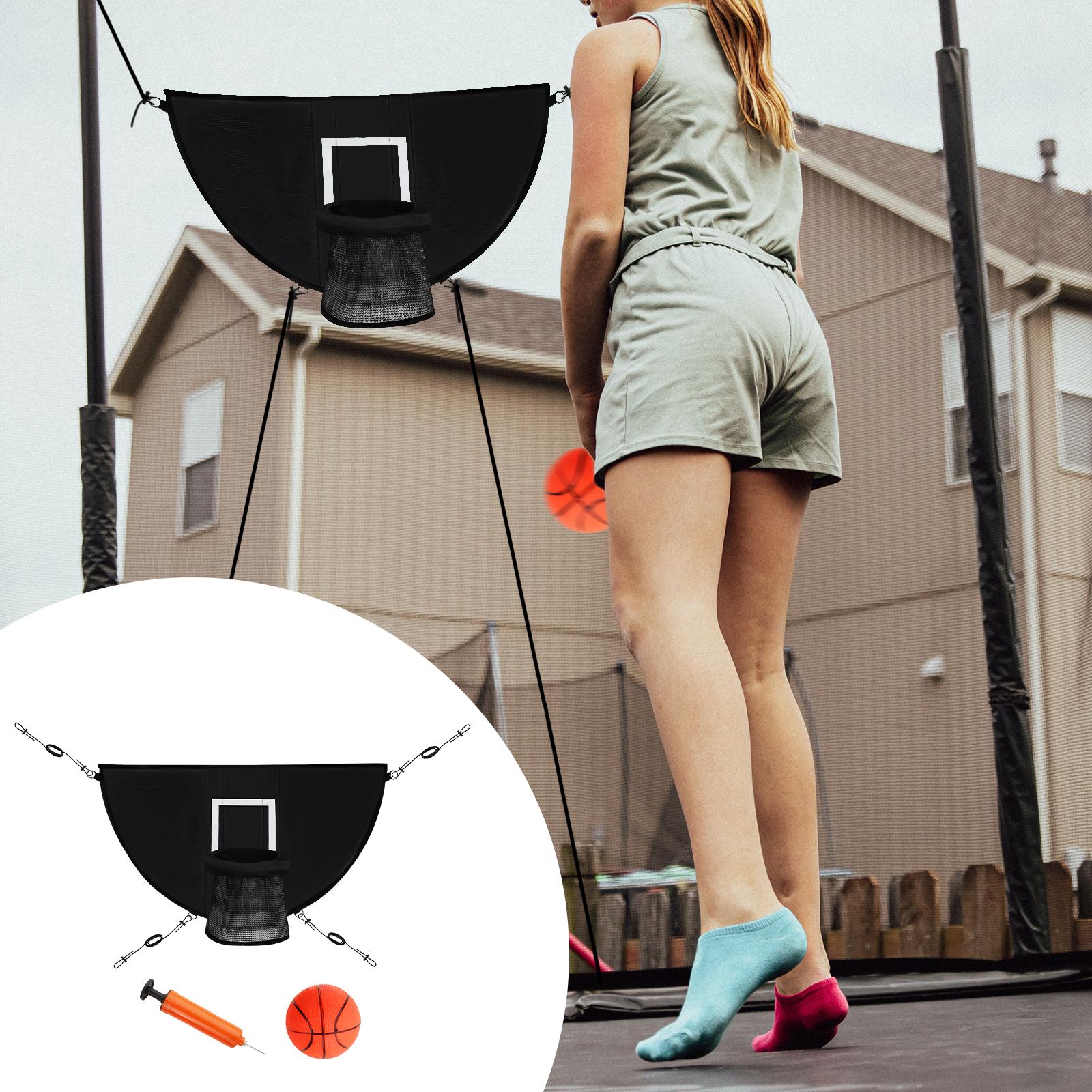 Trampoline Basketball Hoop for Outdoor Trampoline Attachment Accessory