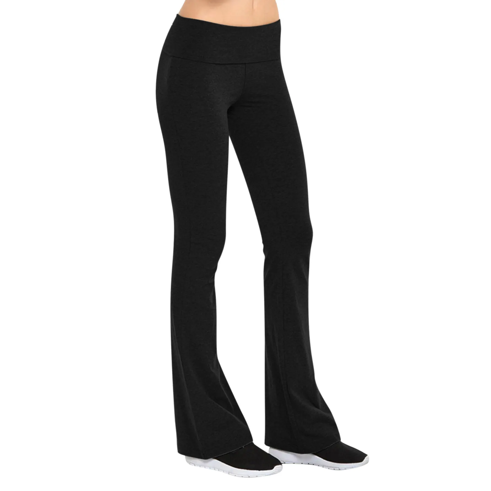 Womens Yoga Pants Run Gym Jogger Leggings Flare High Waist Exercise Tight Athletic Pants Yoga Loose Casual Sports Wide Leg Pants