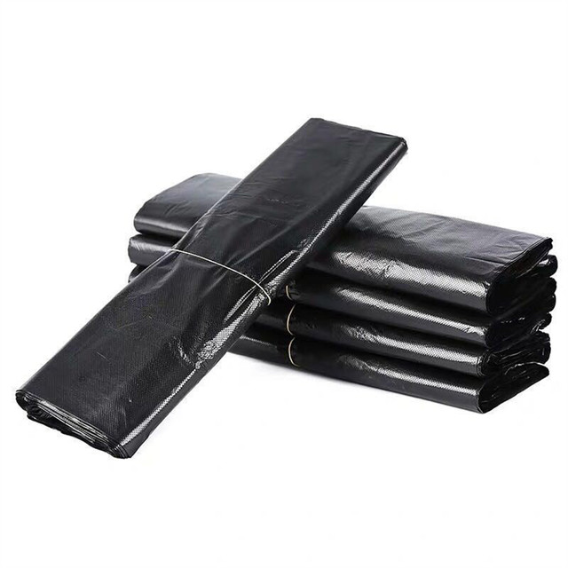 50 Pcs Household Disposable Garbage Bag Thicken Black Leak-proof Plastic Bag  Handle-type Hygienic Durable Garbage Cleaning Bag - AliExpress