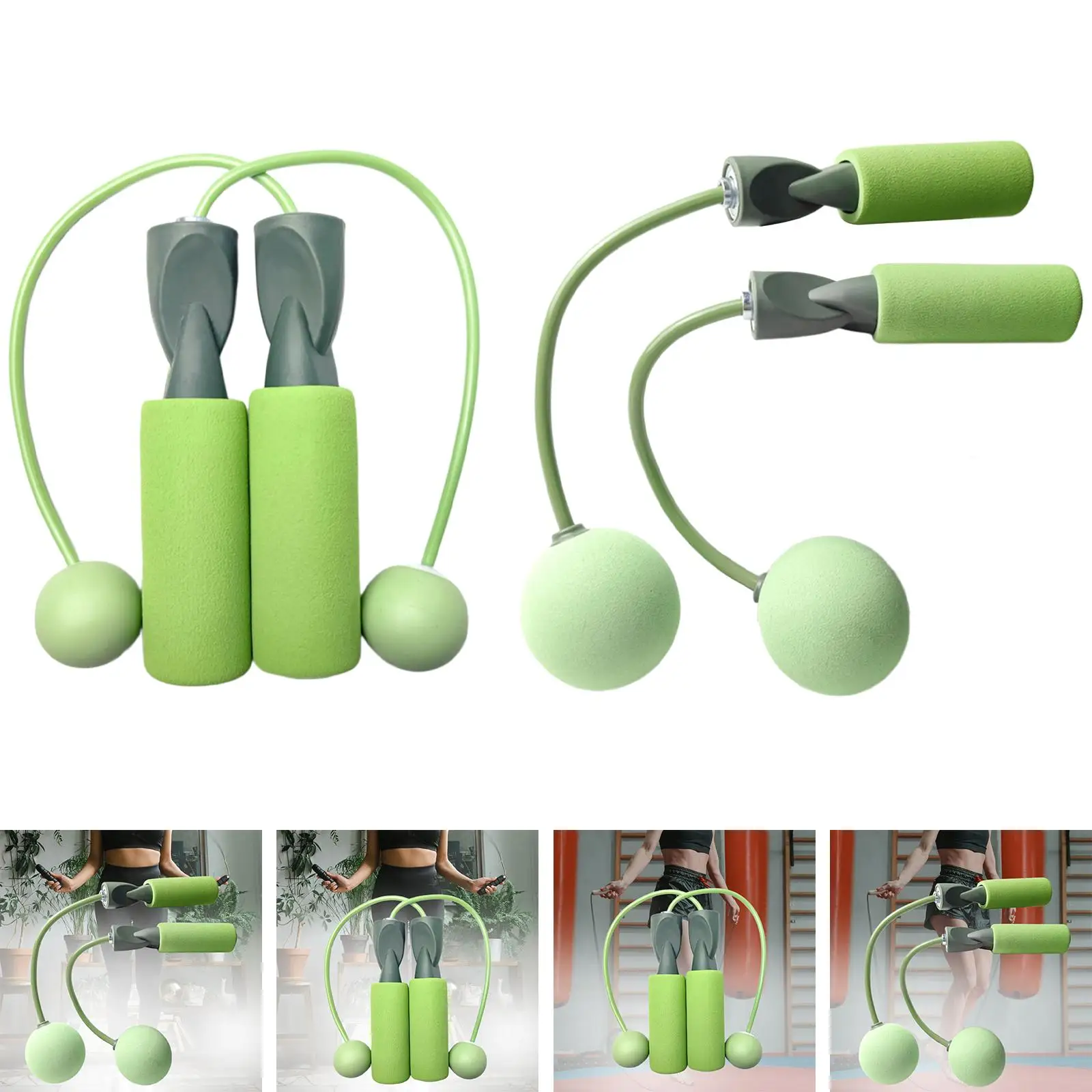 Cordless Jump Rope Weighted Weight Bearing Cordless Skipping Rope Weighted Skipping Rope for Boxing Gym Indoor Exercise