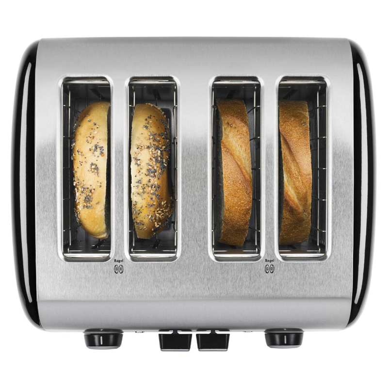 Title 2, 4-Scheiben-Toaster mit manuellem Hochhubhebel –...