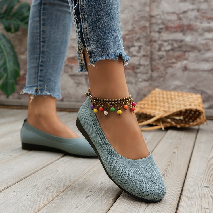 Title 4, Spring Autumn Casual Shoes For Women Slip-on Pu...