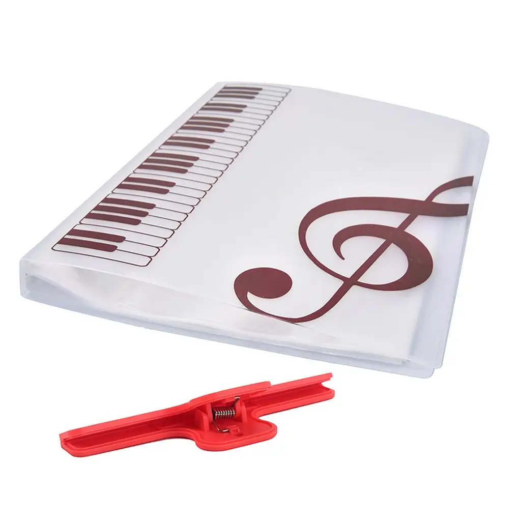 Durable Sheet Music Folder Files Papers Documents Storage 23.5x2.6x30.6cm A4 40, with Clip