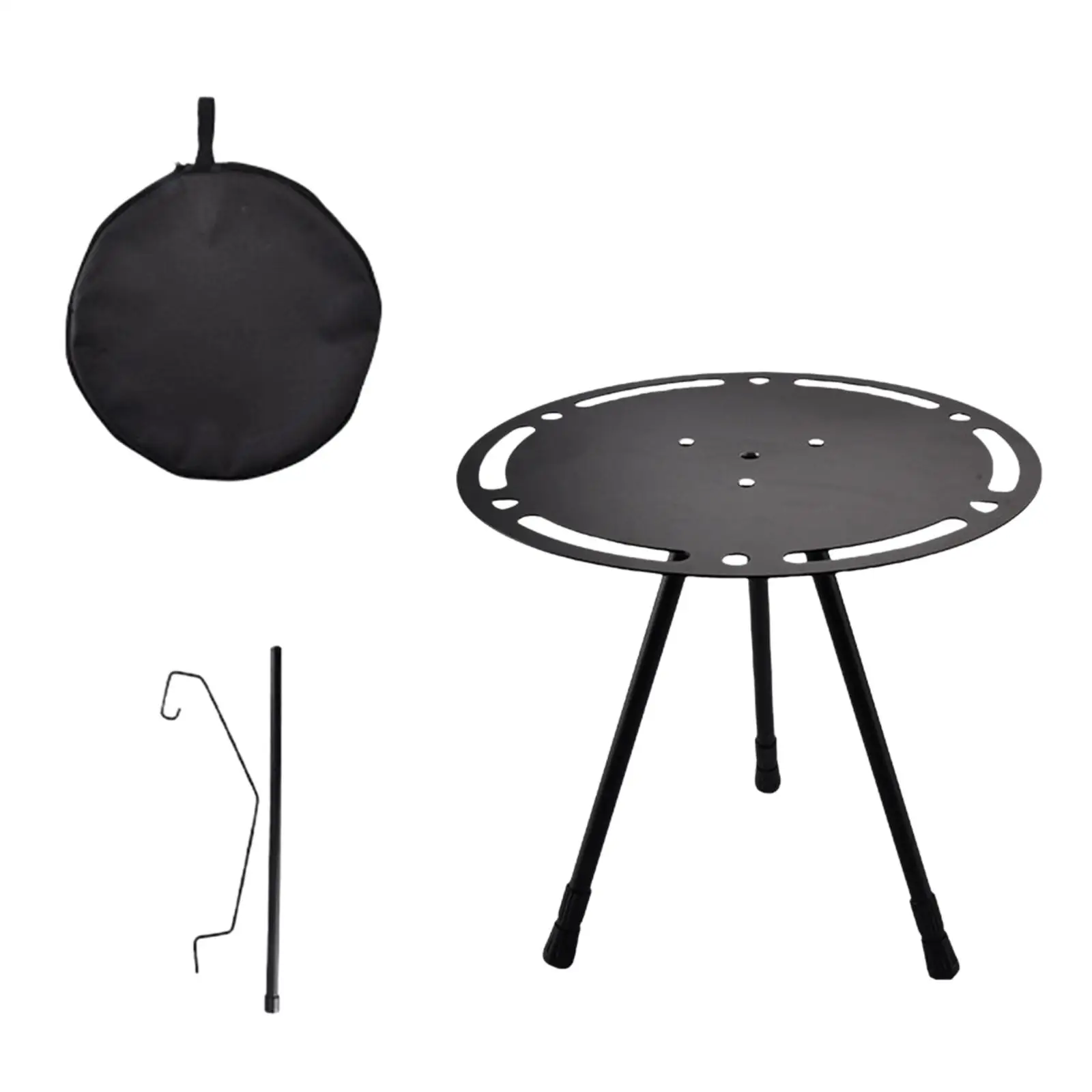 Camping Table Detachable Small Round Table Portable Table Folding Table Outside Tea Table for Picnic Camping Patio