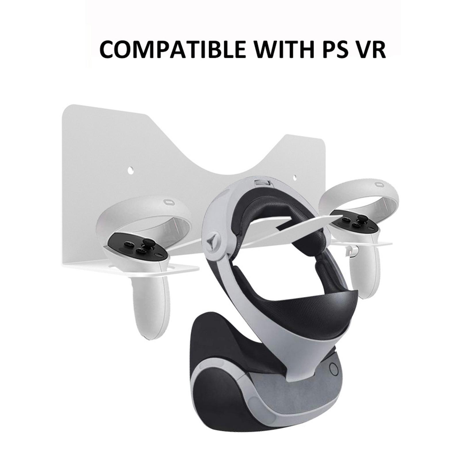 Metal VR Wall Mount Stand Save Space Organizer Hanger Holder for Quest 2 Headsets and Controllers