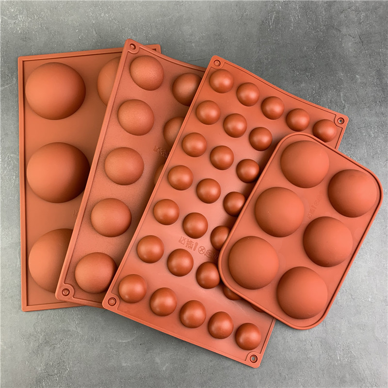 Description Picture 2 of item3D Round Half Sphere Molde Silicona Silicone Molds for Baking DIY Baking Mold Chocolate Cake Mold  Cake Decorating Tools 오레오 몰드