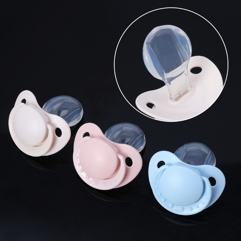Beruhigende Schnuller puppe in Erwachsenen größe für erwachsene Babys großer Griffs child für erwachsene Babys großer Griff rosa blau beige – Detail 9