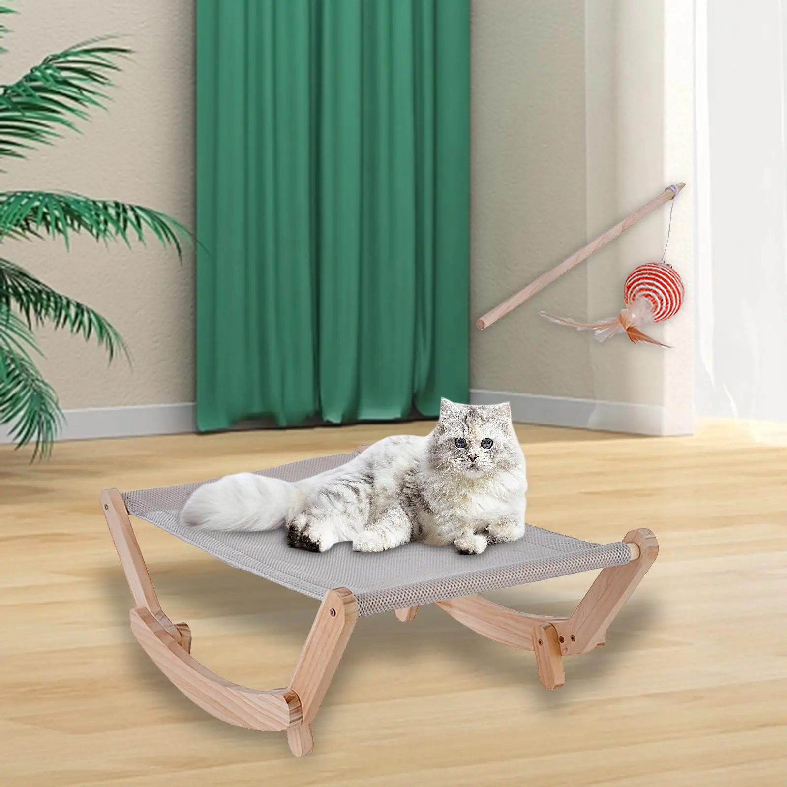 Cat Rocking Hammock Chair Pet Rocker Bed Chair for Kitty Small Dogs Cats