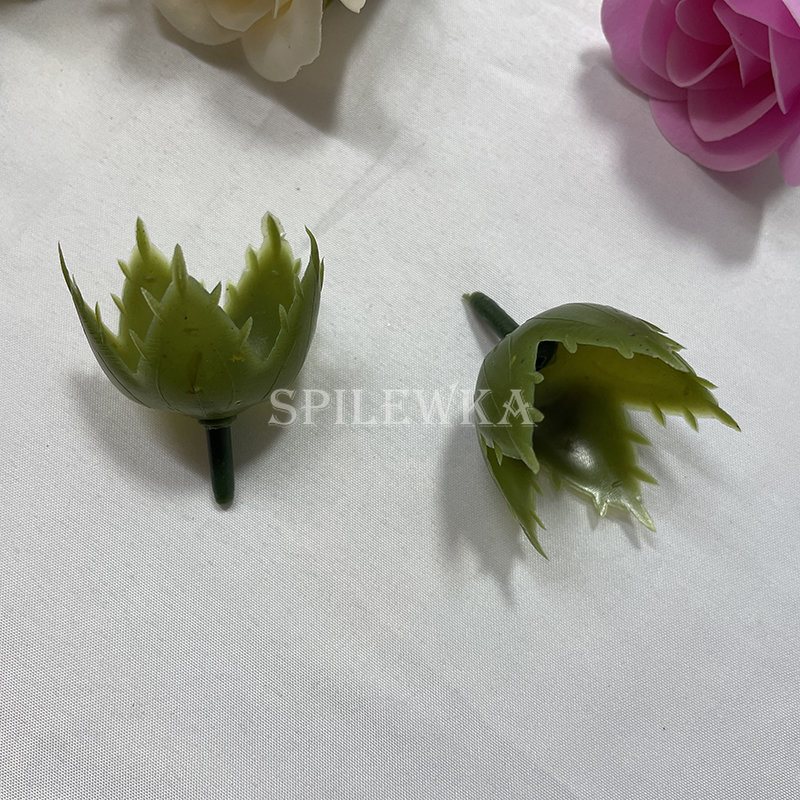 Spilewka 81 Teile/los Blume Stub Sitz Grün Kunststoff Material Stub Basis Künstliche Blume Stub Handwerk Dekor Rose Halten Blume Stamm – Detail 4