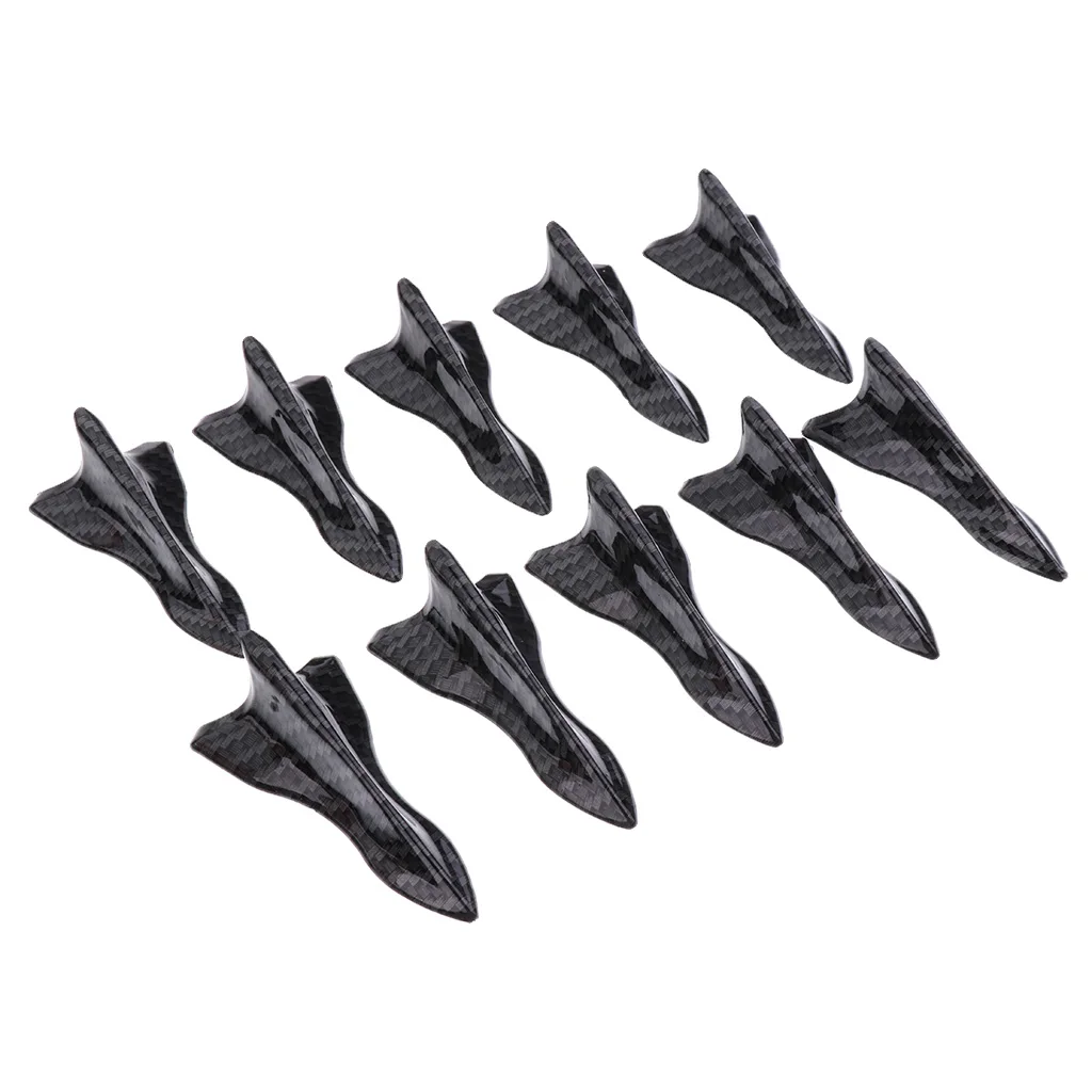 10 Pieces Car Generator Shark Fin Decorative High quality ABS Increases and Performance