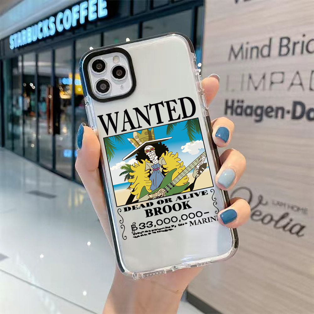 iphone 13 pro phone case One Piece Bounty Order Luffy Zorro Soft TPU Phone Case For iPhone 11 12 13 Pro Max 7 8 Plus Xr X XS Clear Transparent Cover 13 pro max case