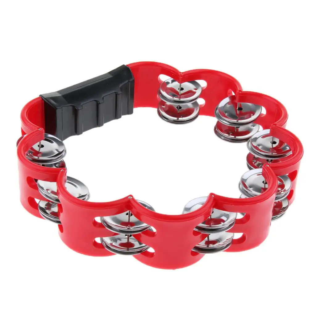 Musical Hand Held Tambourine Percussion Metal for Children Kids Toy