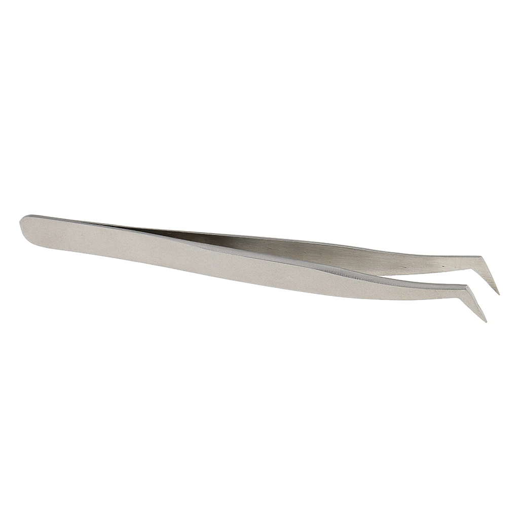  Extension Tweezers for Volume Lashes Professional Precision Curved Head es  Tool, Stainless Steel