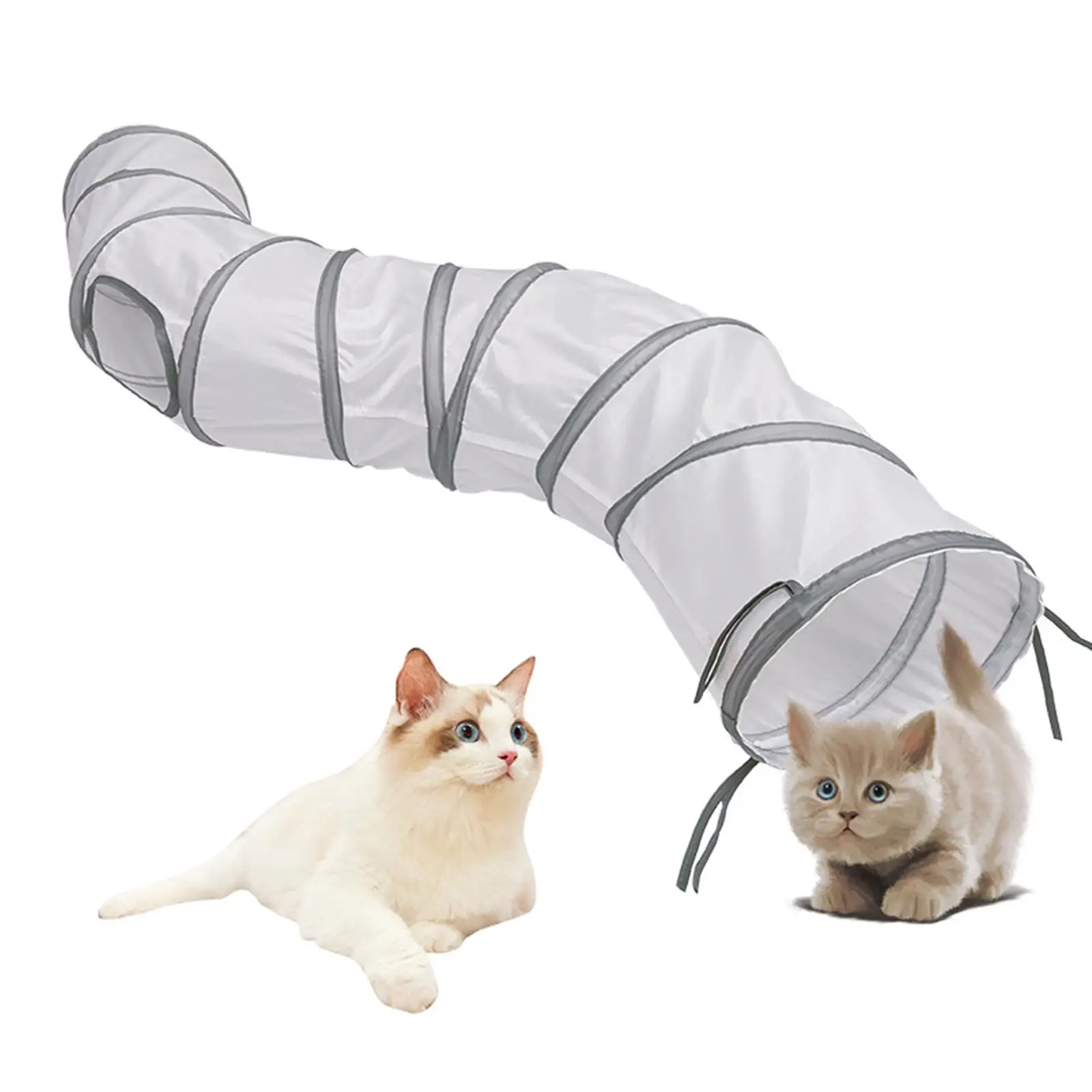Folding Cat Tunnel Tube Interactive Toy Durable Practical for Hiding