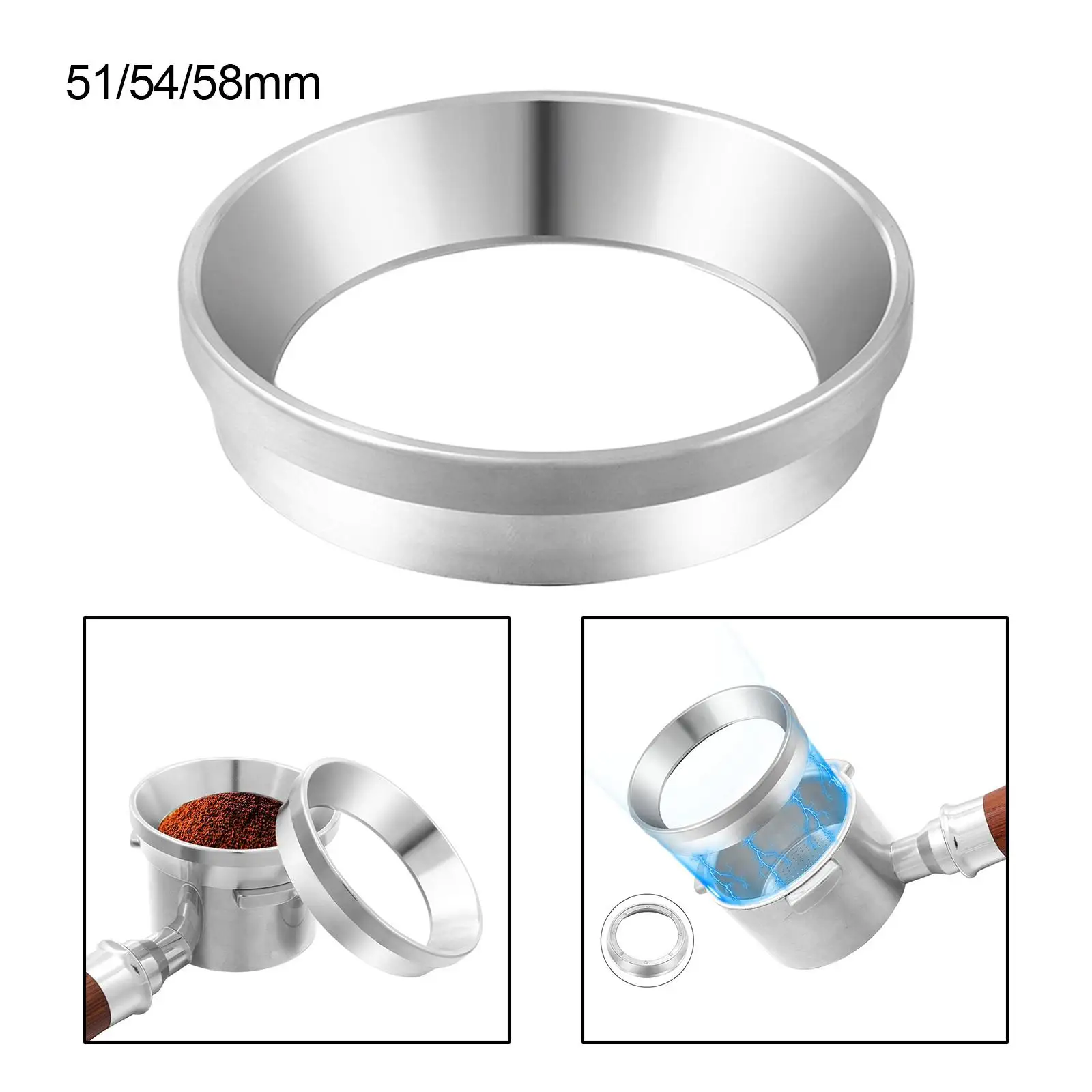 Magnetic Espresso Dosing Funnel Durable Coffee Dosing Ring for Coffee Powder