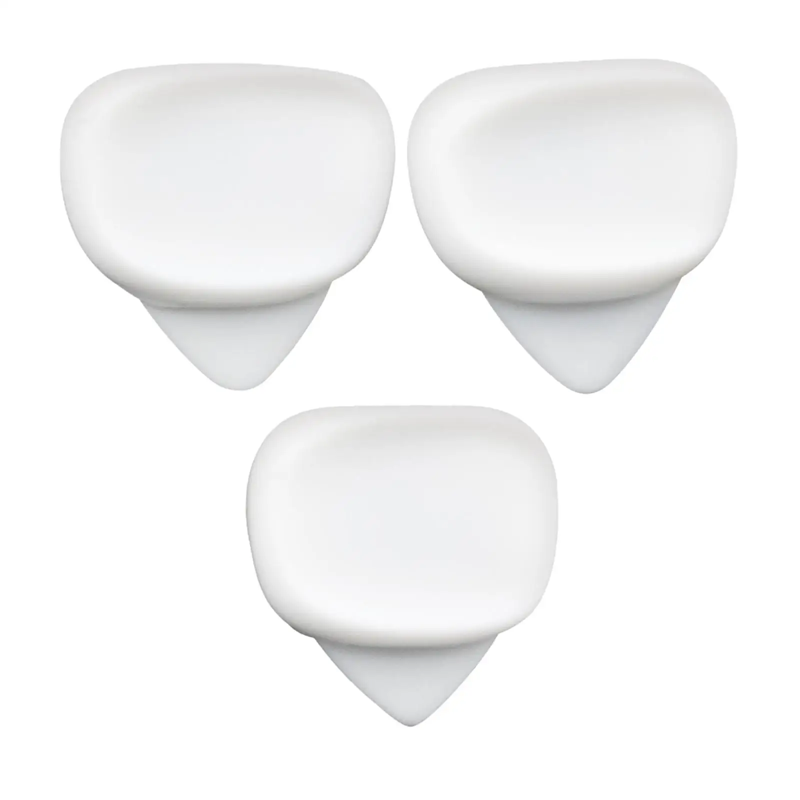 Silicone 3Pcs Guitar Picks Fingertips Protector Guitar Plectrums for Electric