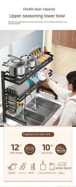 Simplehuman Kitchen Dish Drying Rack Swivel Spout - 40kg Kitchen Spice Rack  Dish - Aliexpress