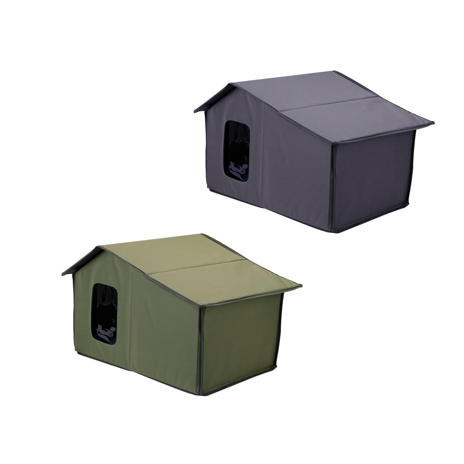 Cat House for Outdoor Cats Tent Waterproof Cozy Windproof Sleeping Kitty Dog House for Puppy Courtyard Lawn Backyard Garden