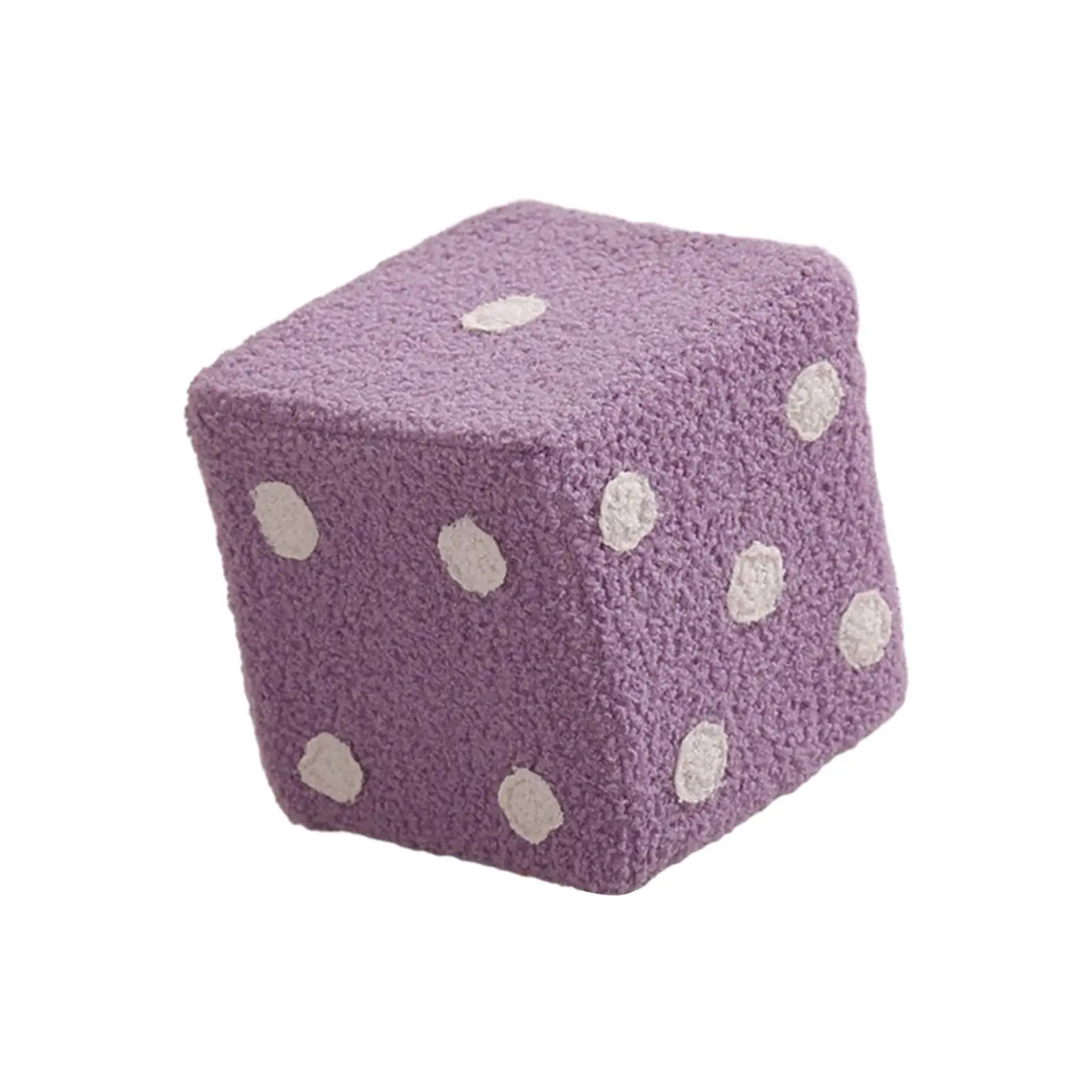 Dice Cubic Foot Stool Non Slip Furniture Shoe Changing Stool Dice Cube Ottoman for Apartment Entryway Dressing Room Home Doorway