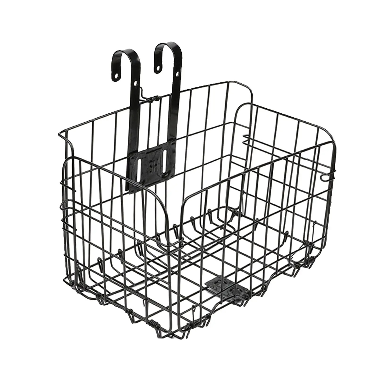 Bicycle Folding Basket Detachable Organizer Universal Wire Mesh Basket for Women`s and Men Scooter Outdoor Road Bike Accessories