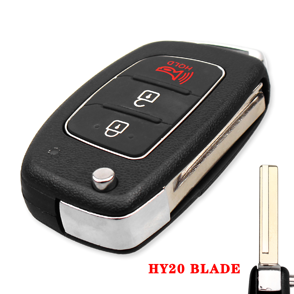 KEYYOU 3 Taste Filp Auto Fernbedienung Schlüssel Fall Für Hyundai HB20 IX35 I45 SANTA FE Accent I40 I20 HY15/HY20/TOY40 Uncut Klinge Schlüssel shell – Detail 11