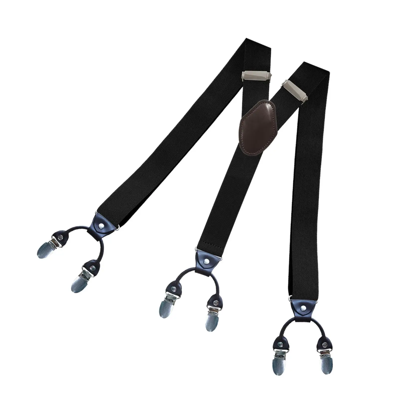Casual Men Suspenders Comfortable Heavy Duty Back Belt Y Back Clip Buttons Adults Elastic Brace for Wedding Dance Group Work