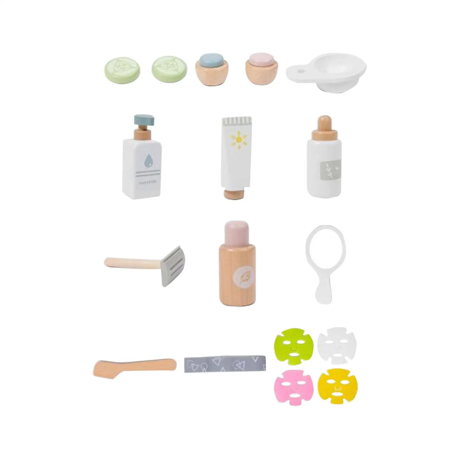 Makeup Toy Kits Role Playing Facial Mask Toy Pretend Makeup Kits for Halloween Present Gift Princess Dress up Kids Children