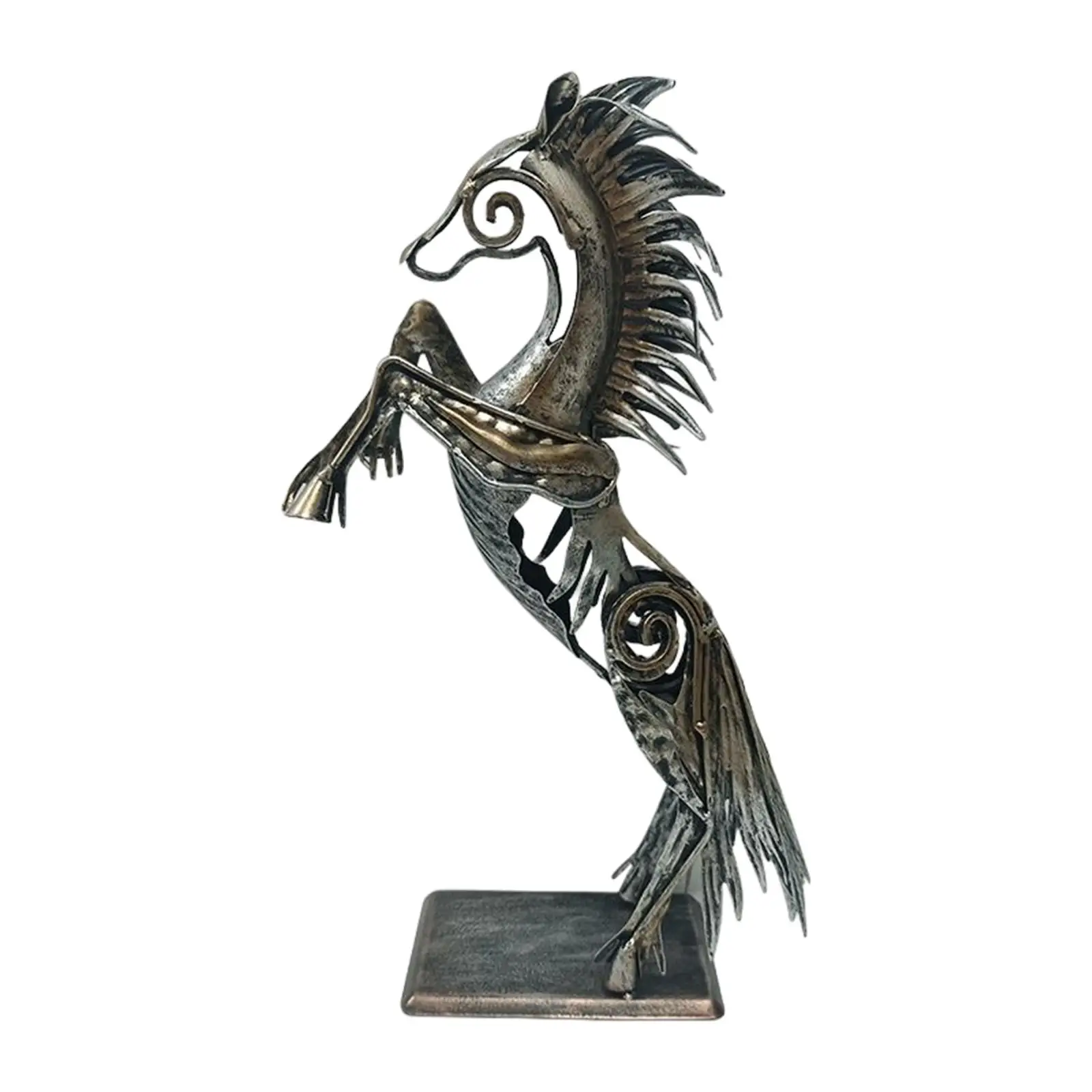 Nordic Simple Horse Statues Sculptures Ornaments Handicraft Art Works Crafts Gift for Wedding Tabletop Cabinet Office Decors