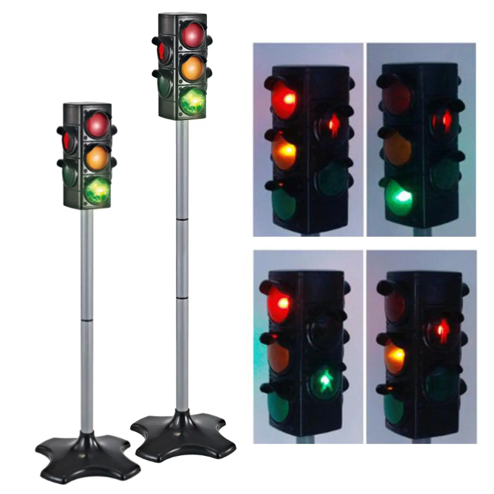 Electric Traffic Light Stop Light with Sound Light Party Pretend Play Toy