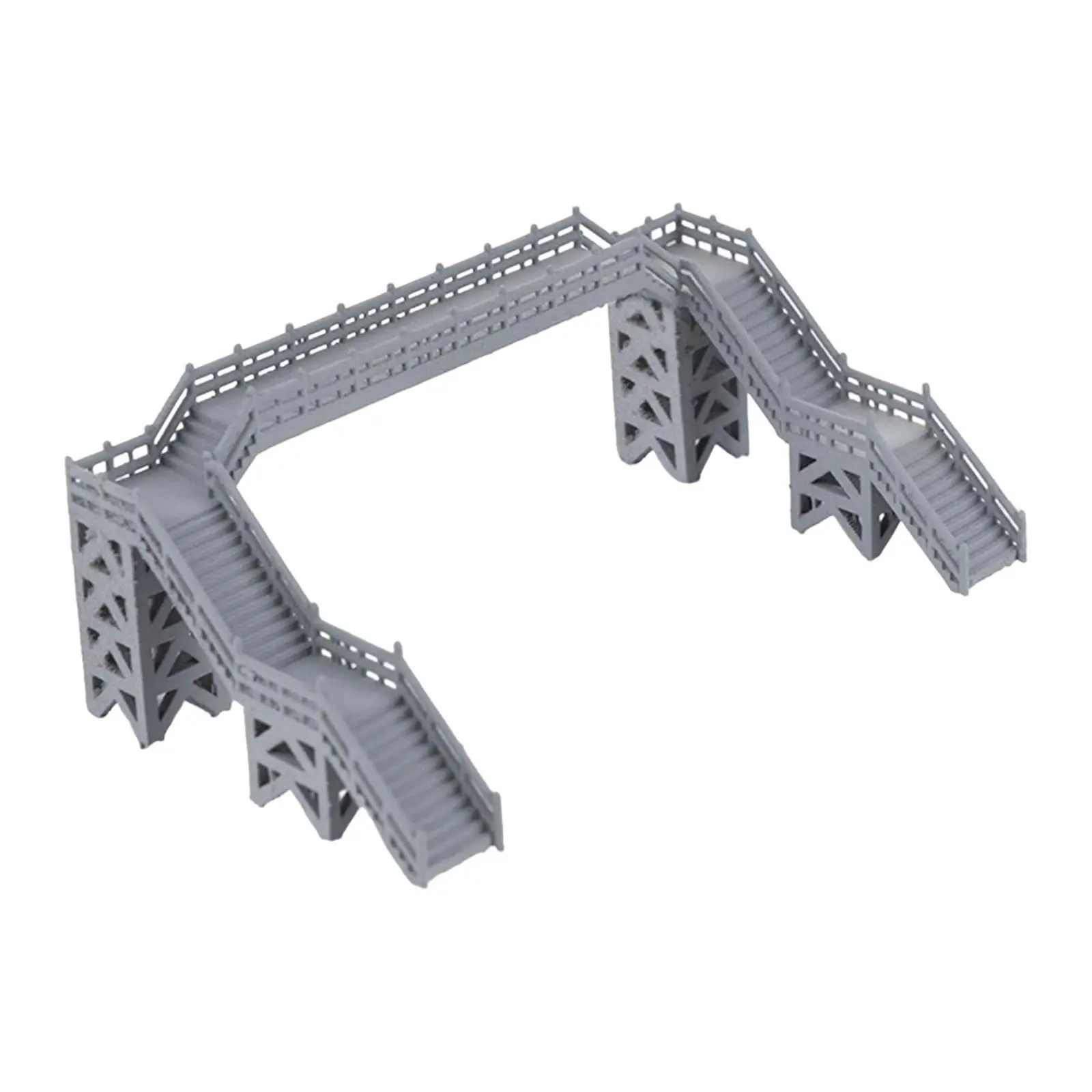 1:87 Scale DIY Train Railway Kits Footbridge DIY for Train Railway Diorama