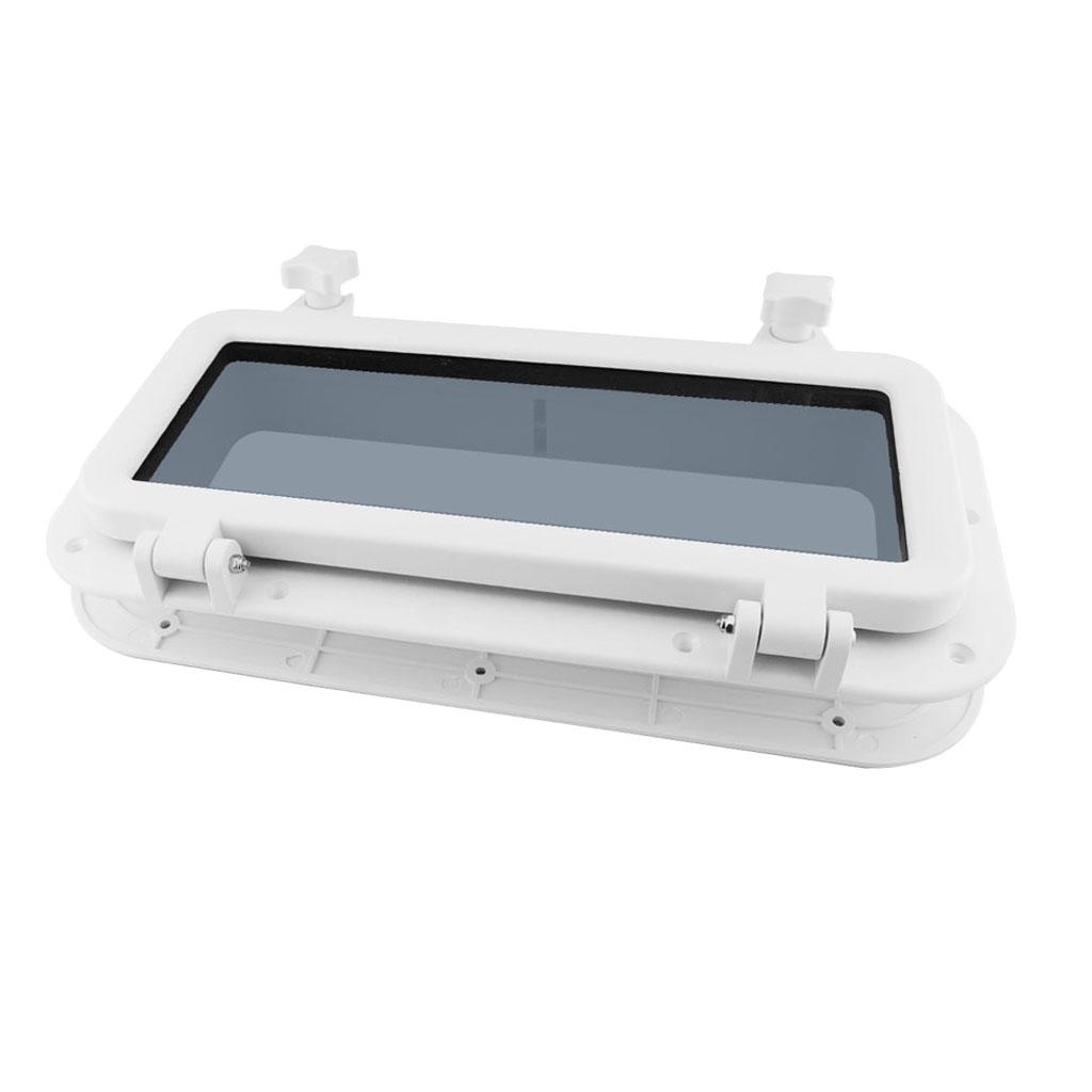 Boat Rectangular Porthole Window w/ ABS & 4mm - (White)