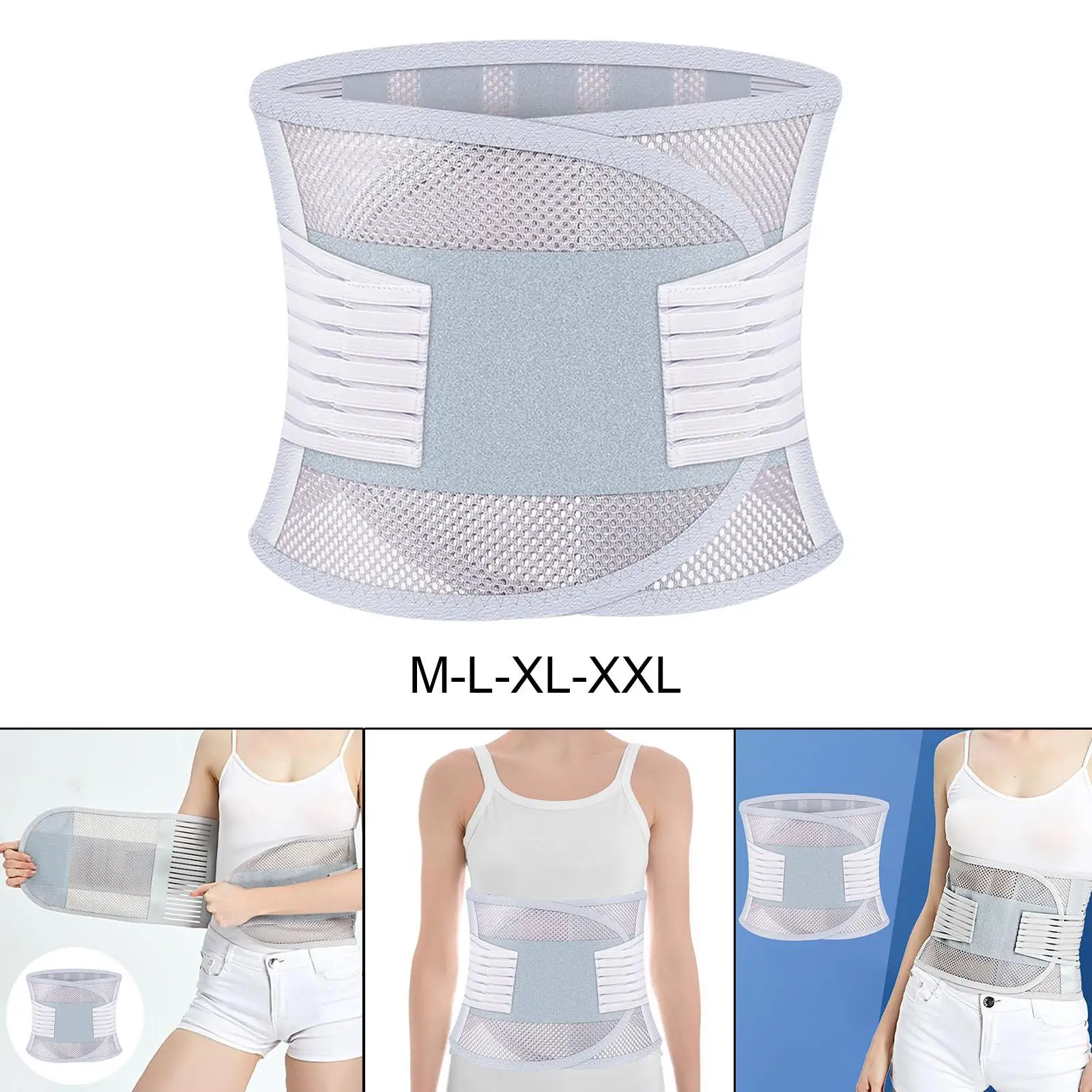 Waist Support Belt Improve Posture Waist Trimmer Belt Back Braces for Running Everyday Use